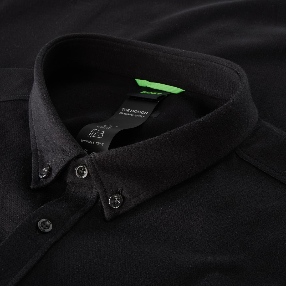 BOSS Freizeithemd aus Baumwolle schwarz