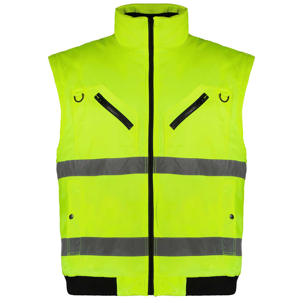 Abraxas Warnjacke gefüttert mit abnehmbaren Ärmeln gelb