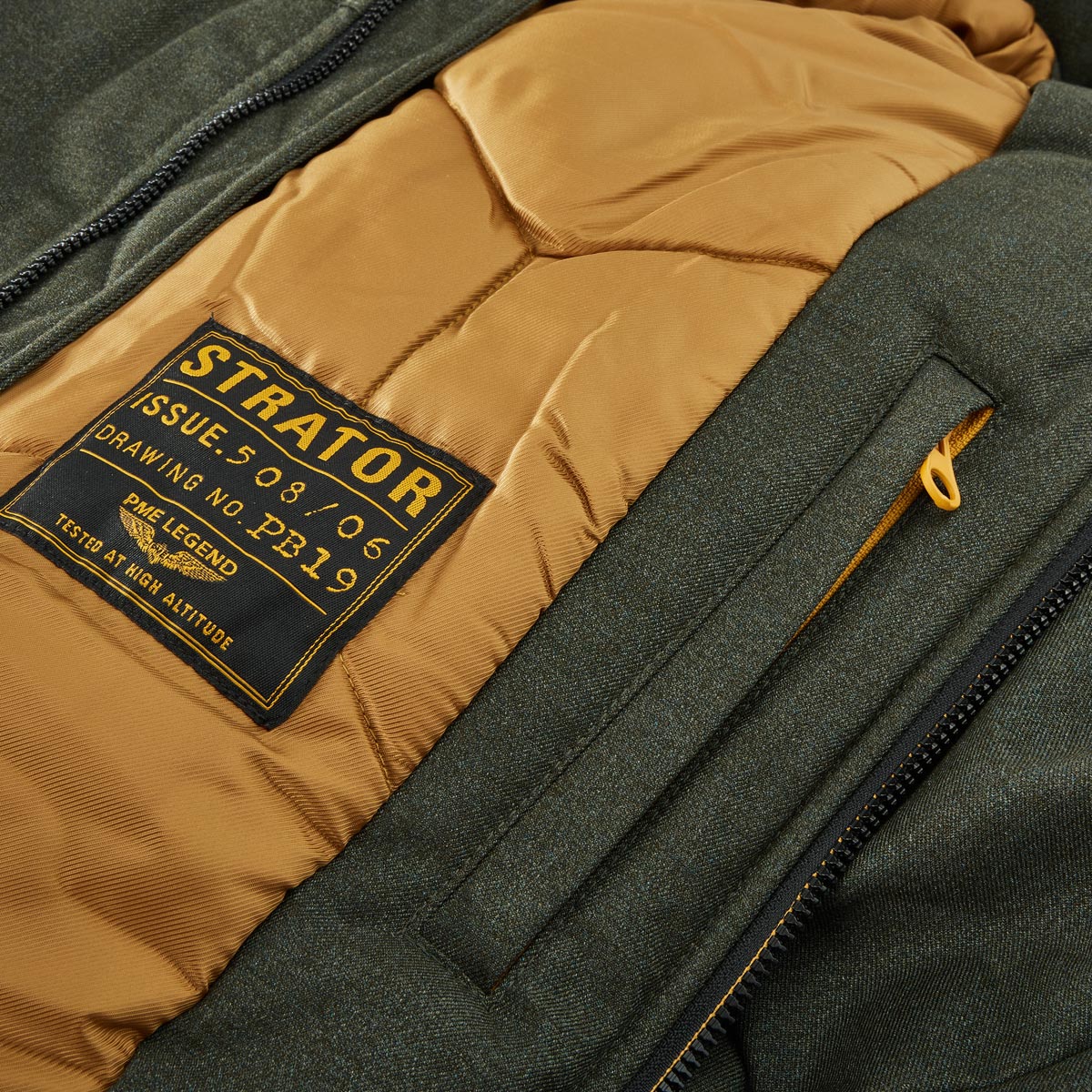 PME LEGEND Wattierter Blouson, wasserabweisend grau