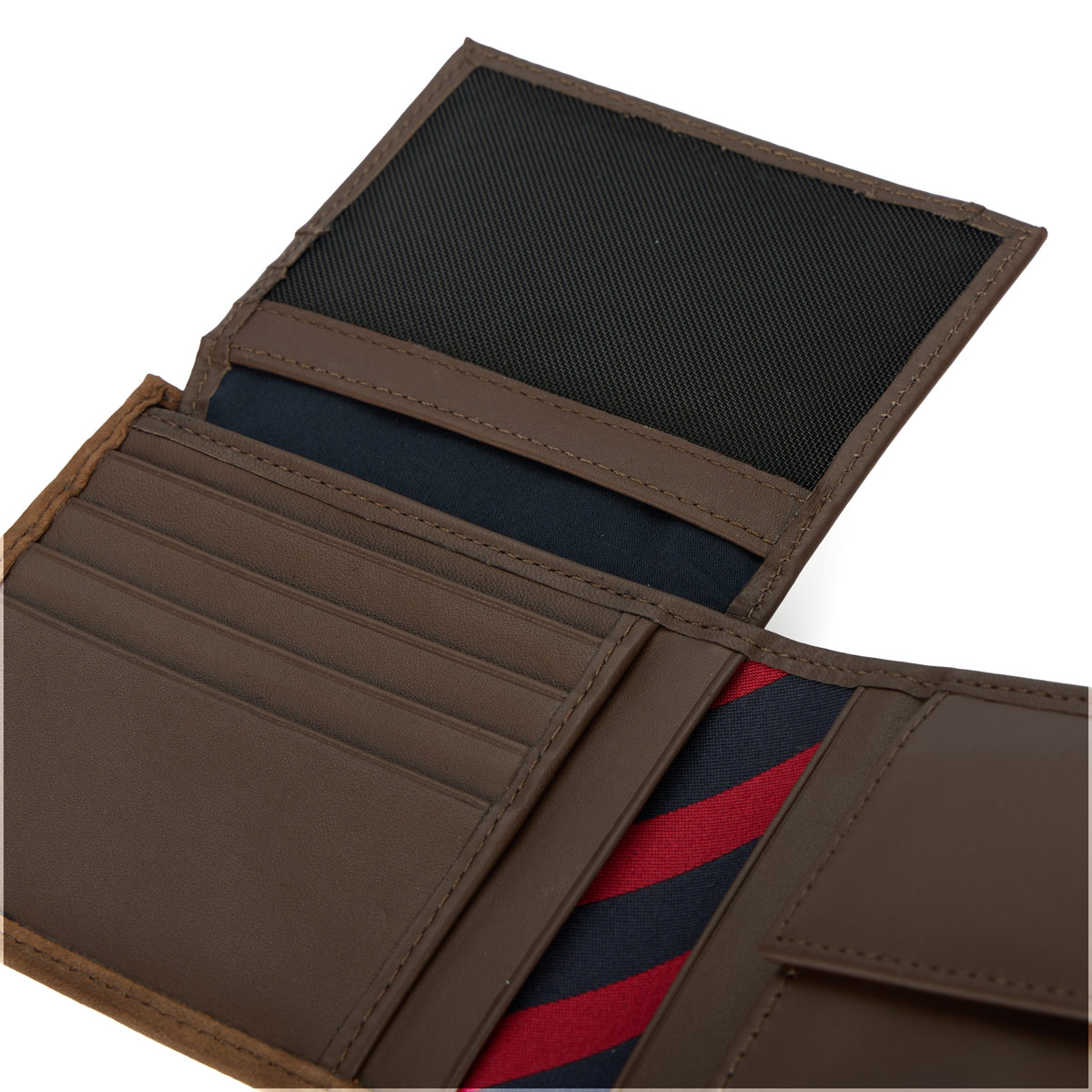 Tommy Hilfiger Geldbörse aus Leder, 12,5 cm x 10 cm braun