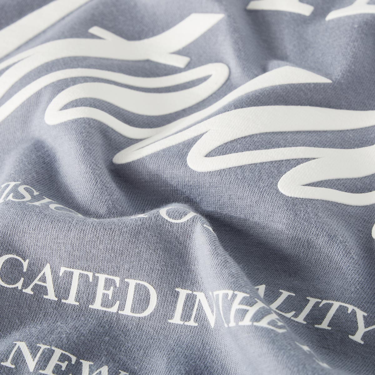 Jack&Jones T-Shirt mit Print auf Vorder- und Rückseite hellblau