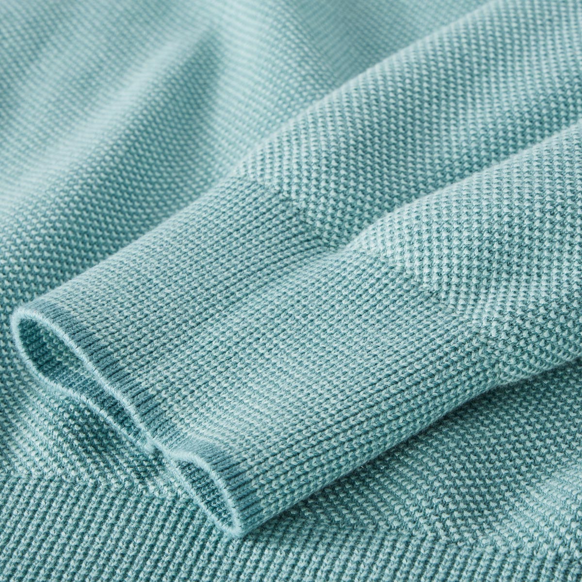 Lerros Pullover aus Baumwolle türkis