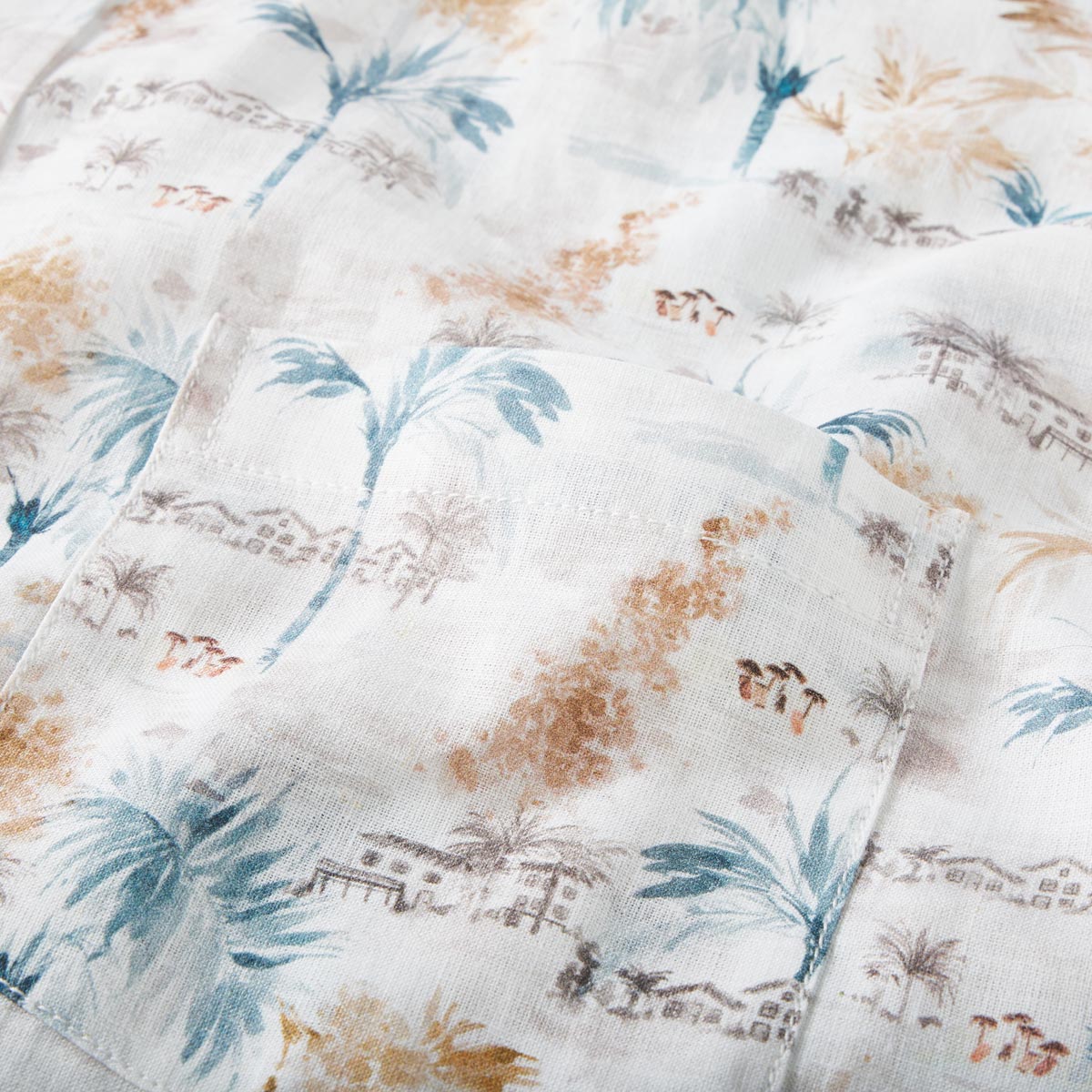 CASA MODA Freizeithemd mit Leinen beige