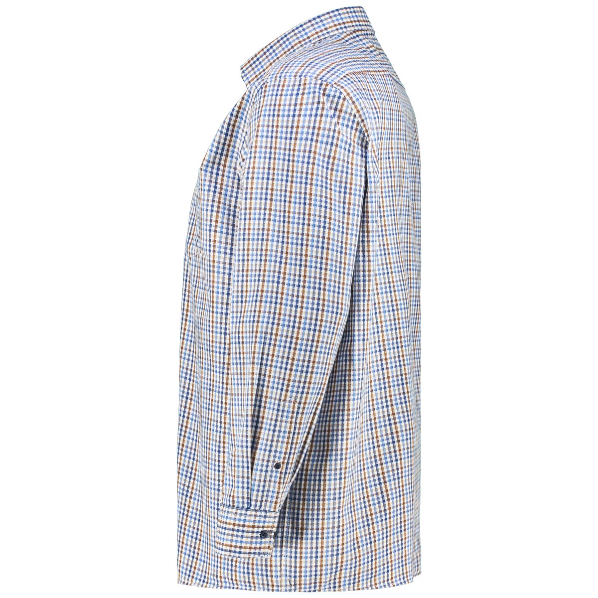 CASA MODA Kariertes Freizeithemd blau