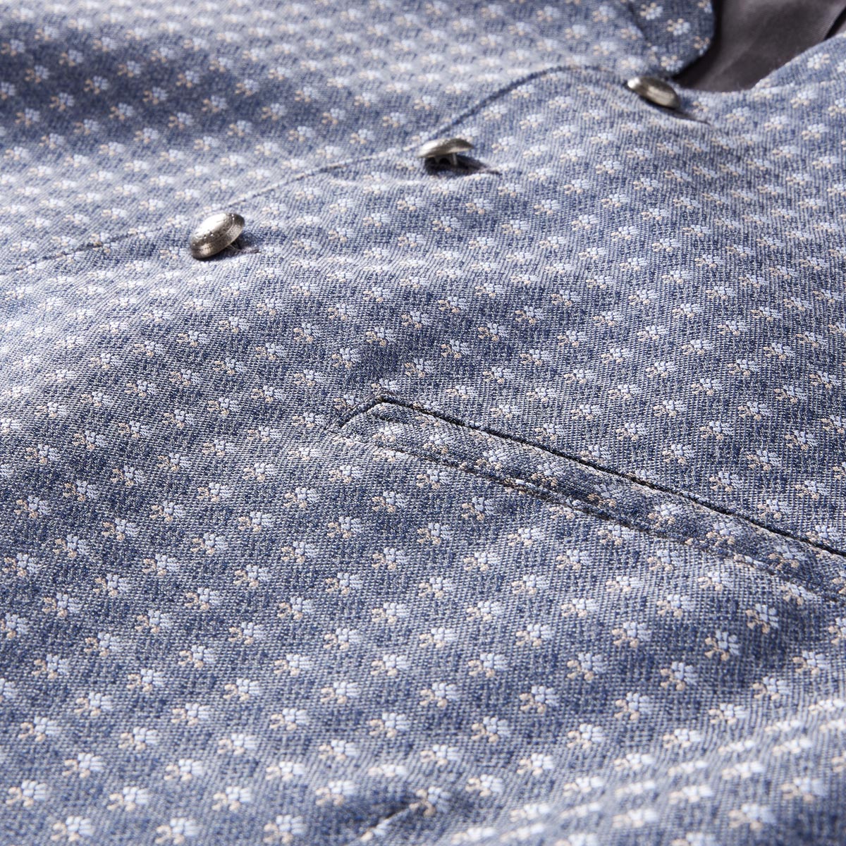 Hammerschmid Trachtenweste blau