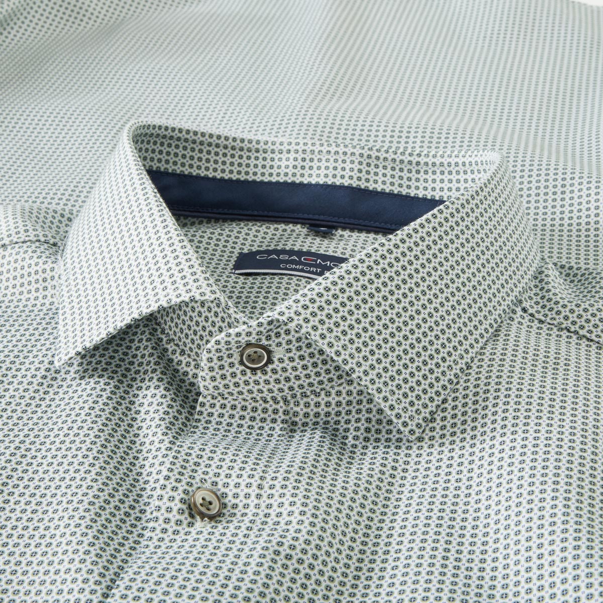 CASA MODA Businesshemd mit Allover-Muster, pflegeleicht grün