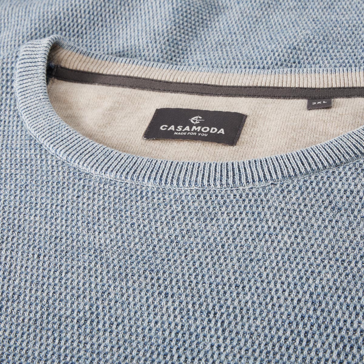 CASA MODA Strickpullover  mittelblau