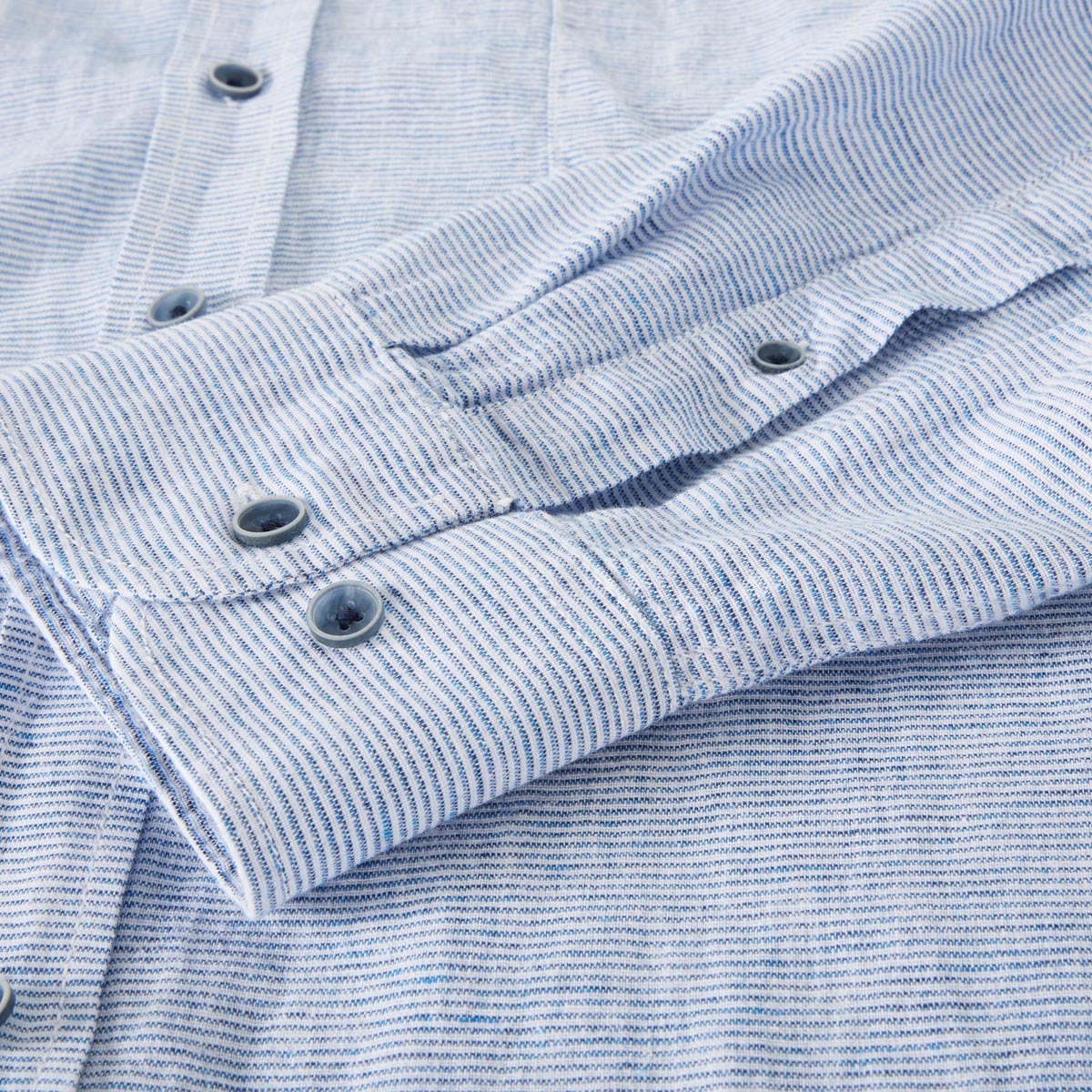 CASA MODA Freizeithemd mit Leinen jeansblau