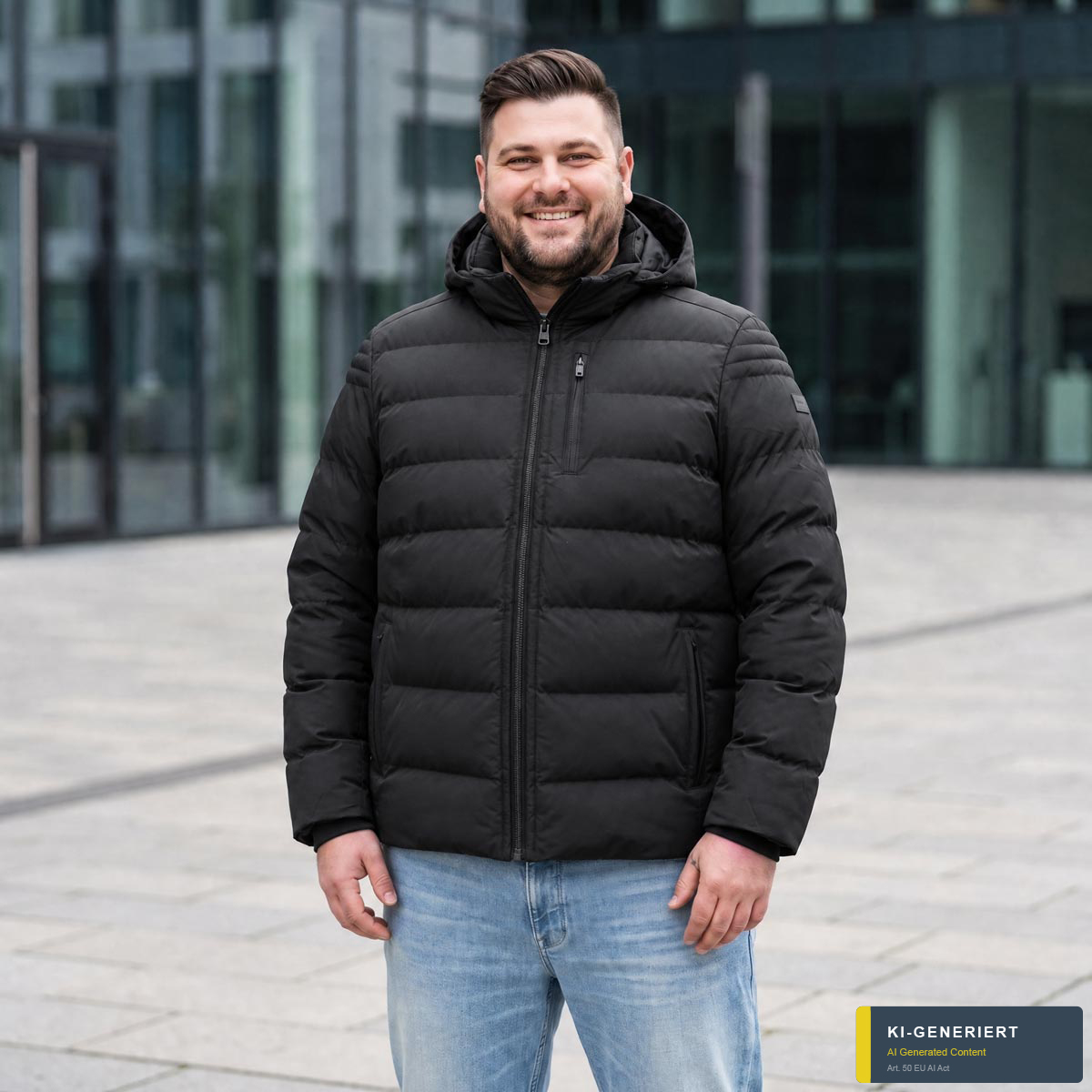 Wellensteyn Steppjacke "Blackjack Short", wind- und wasserabweisend schwarz