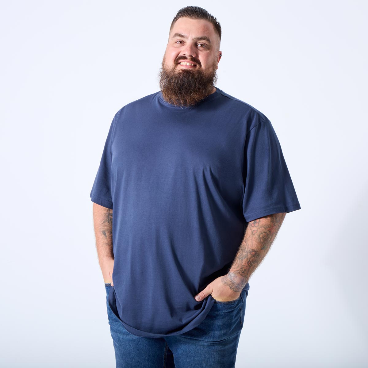 Pfundskerl 5er-Pack Basic T-Shirt dunkelblau