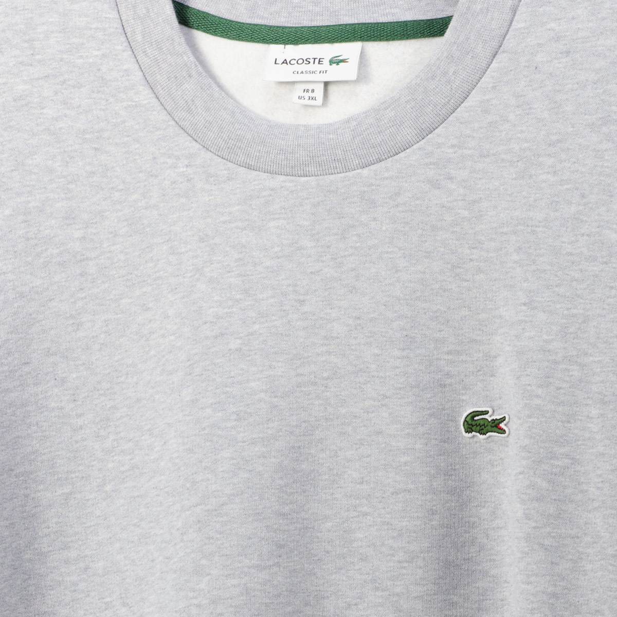 LACOSTE Sweatshirt mit Biobaumwolle grau