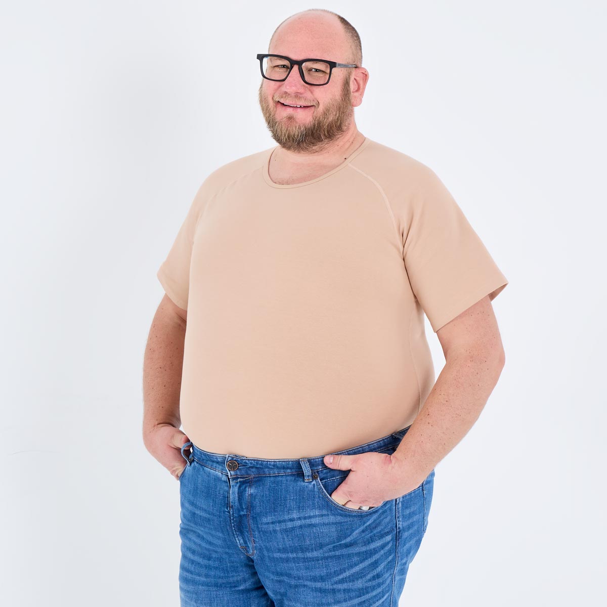 Finn Design Komfort T-Shirt mit stabilisierender Funktion beige Finn Design Komfort T-Shirt mit stabilisierender Funktion beige