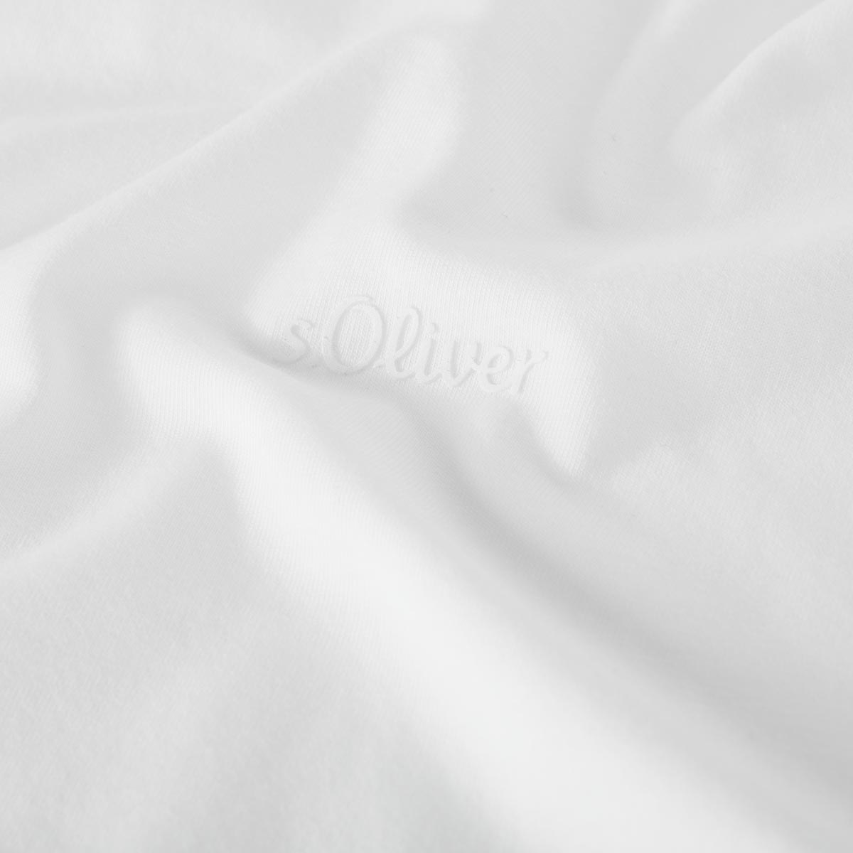 s.Oliver Basic-T-Shirt weiß