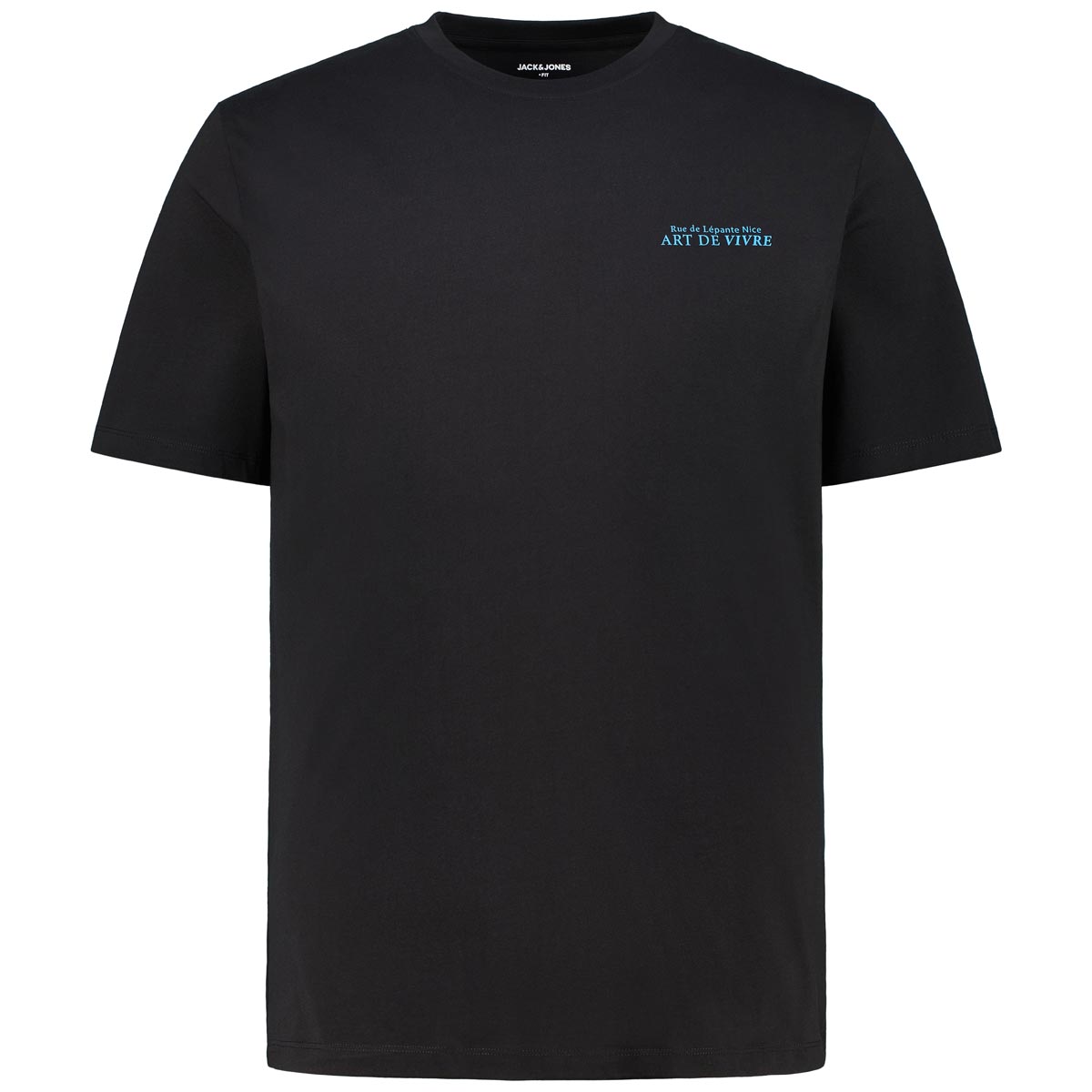 Jack&Jones T-Shirt mit Print auf Vorder- und Rückseite schwarz
