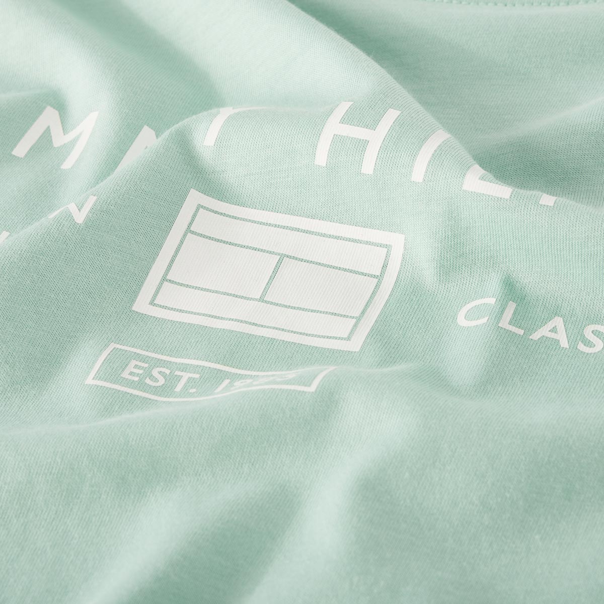 Tommy Hilfiger T-Shirt mit Label-Print mint