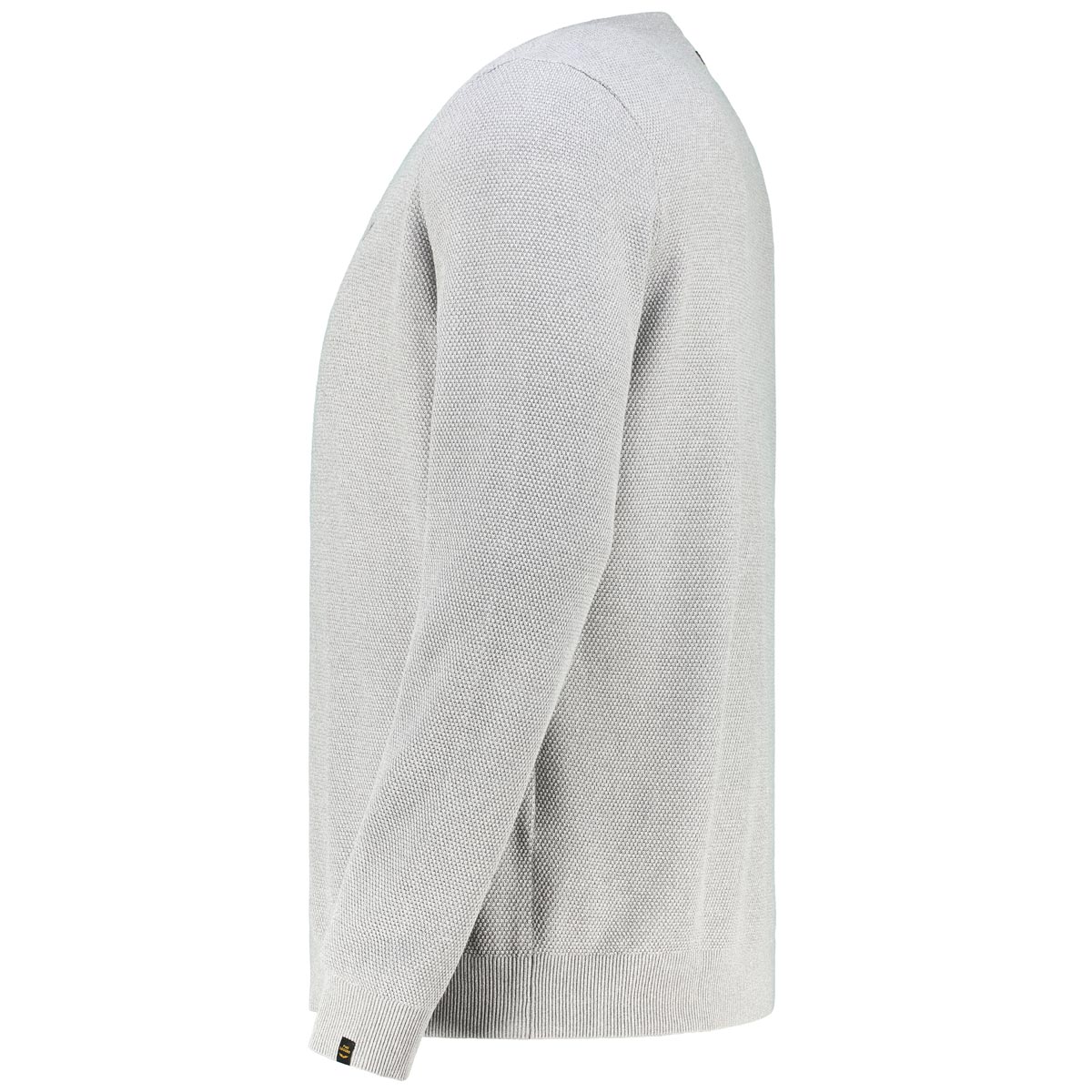 PME LEGEND Pullover aus Materialmix hellgrau