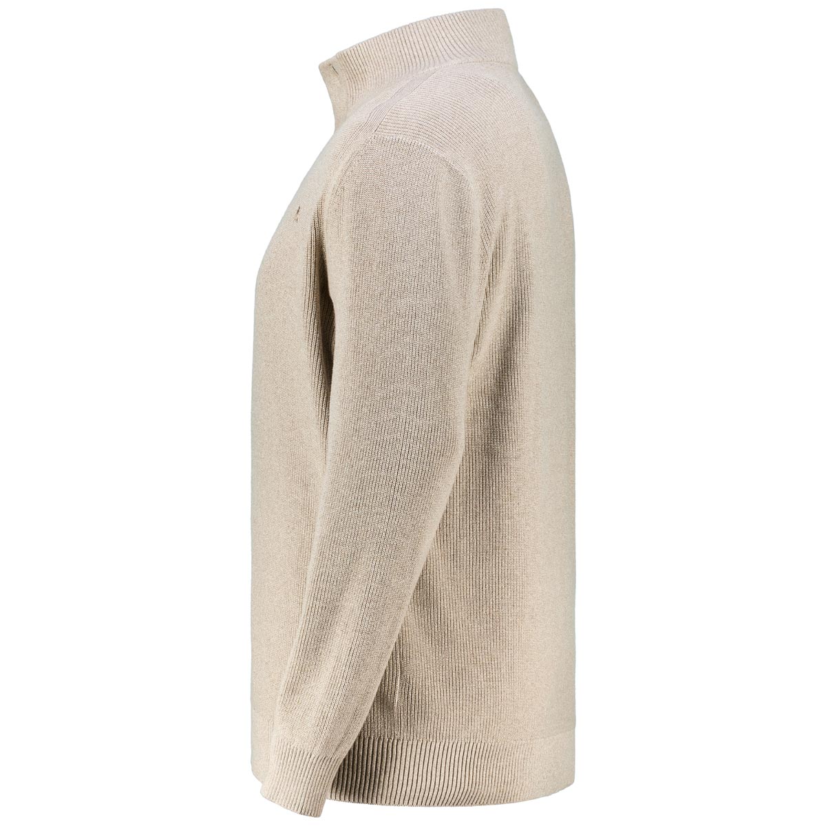 Lerros Strickpullover mit Troyerkragen beige