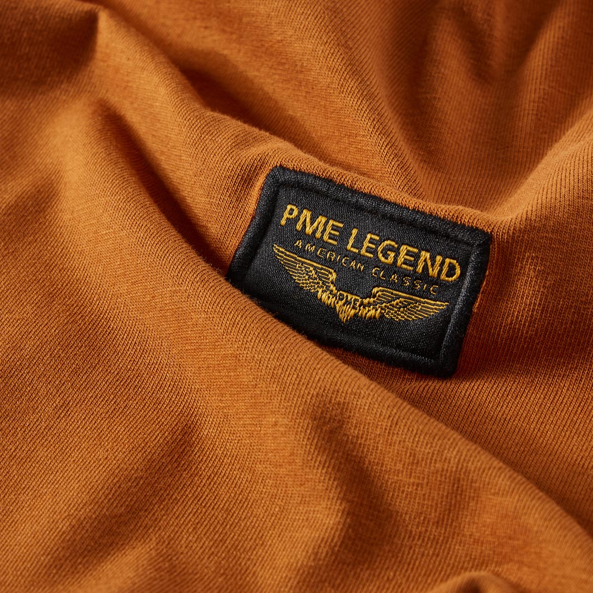 PME LEGEND T-Shirt mit Stretch braun
