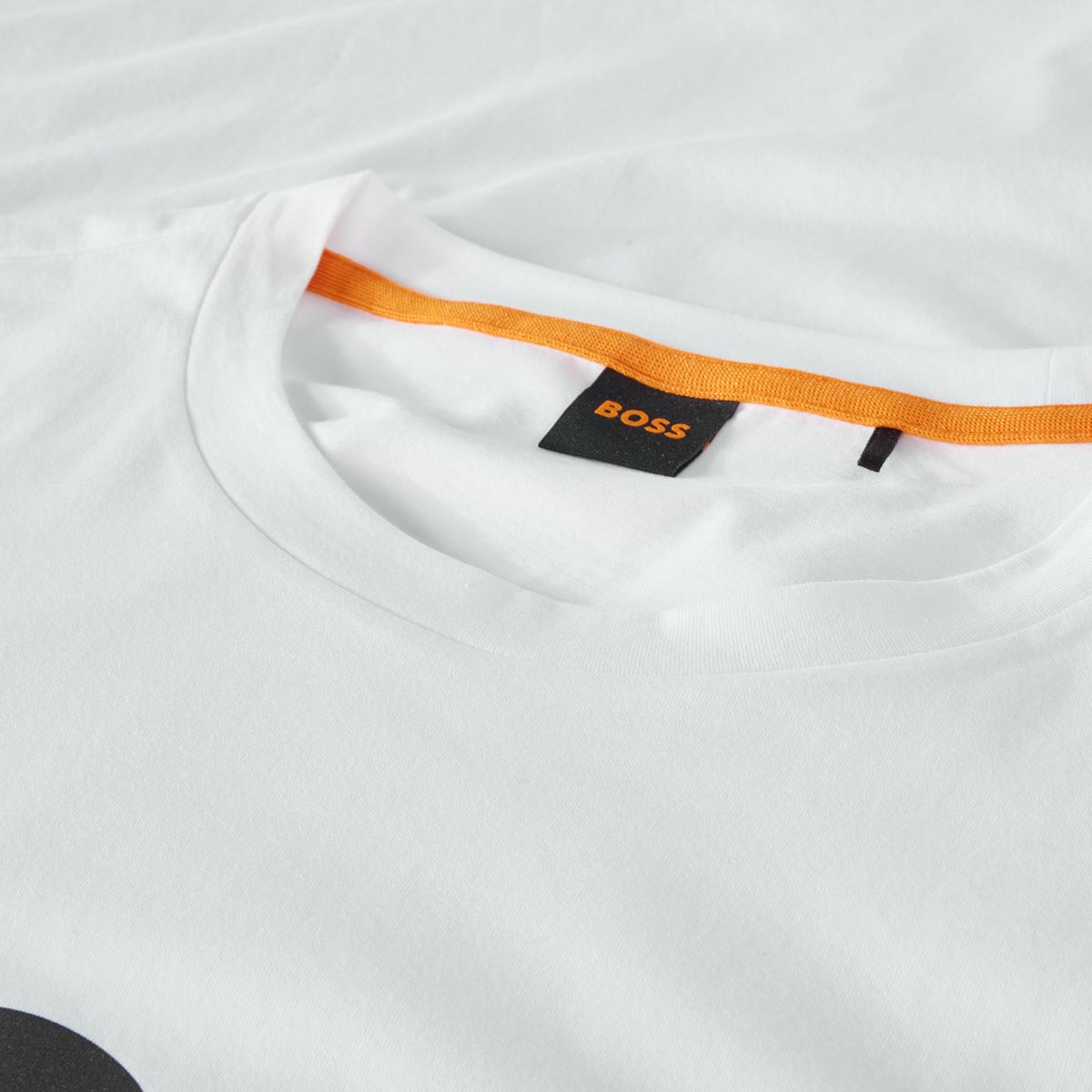 BOSS T-Shirt mit Label-Print weiß