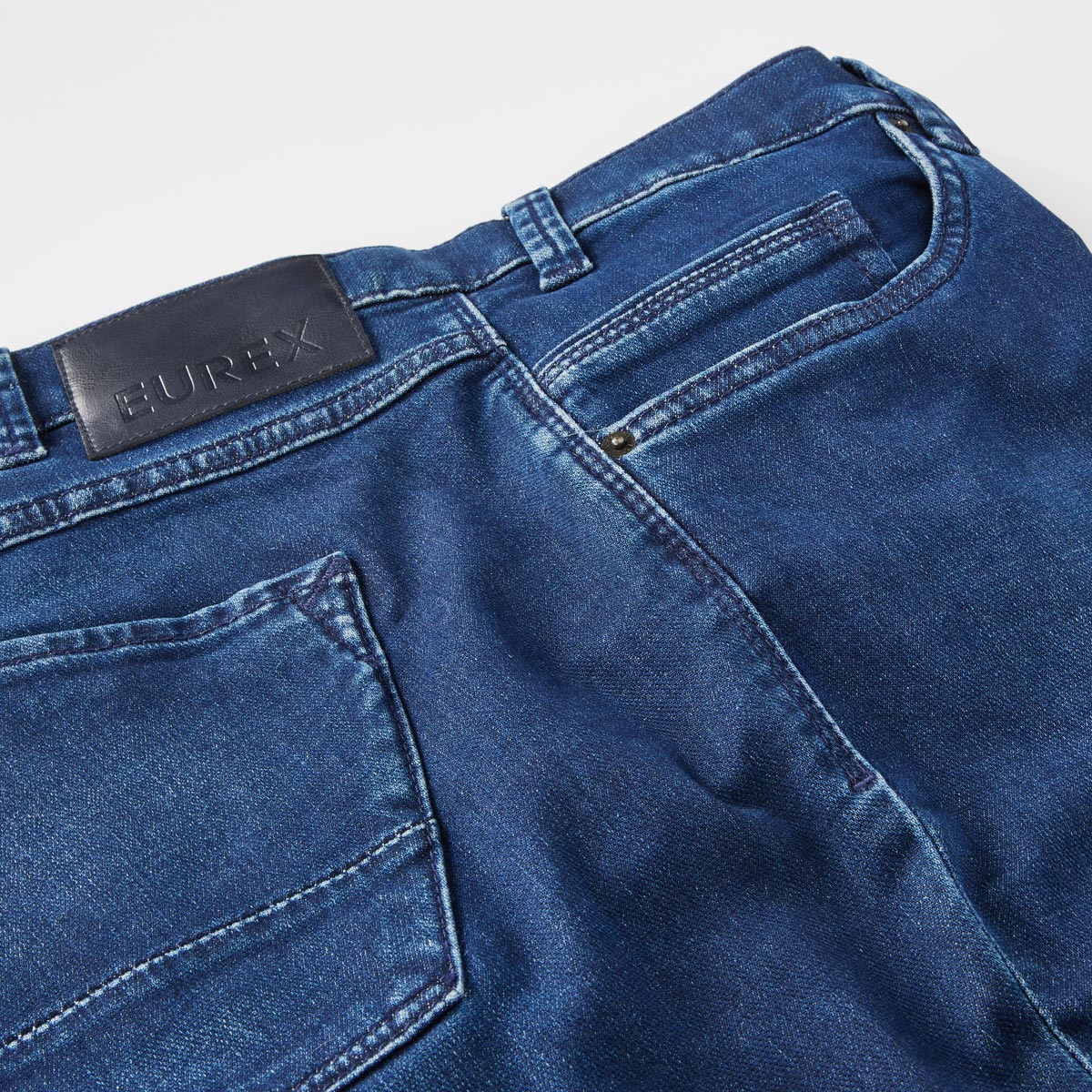 EUREX Jeans mit Stretch, Regular Fit dunkelblau