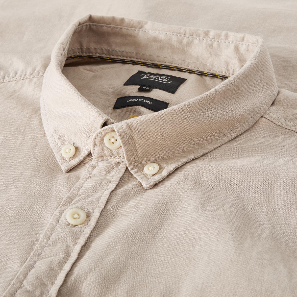 camel active Freizeithemd mit Leinen beige