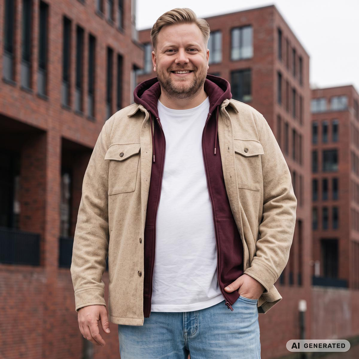 Lerros Overshirt cremeweiß