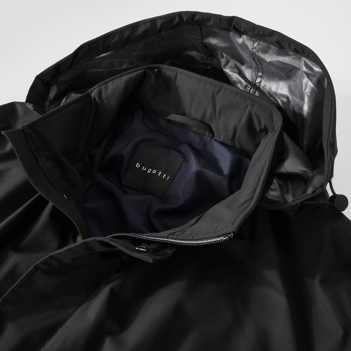 bugatti Leichter Kurzmantel,  wasserabweisend schwarz