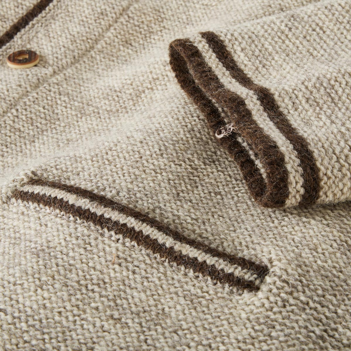 Orbis Trachten-Strickjacke beige