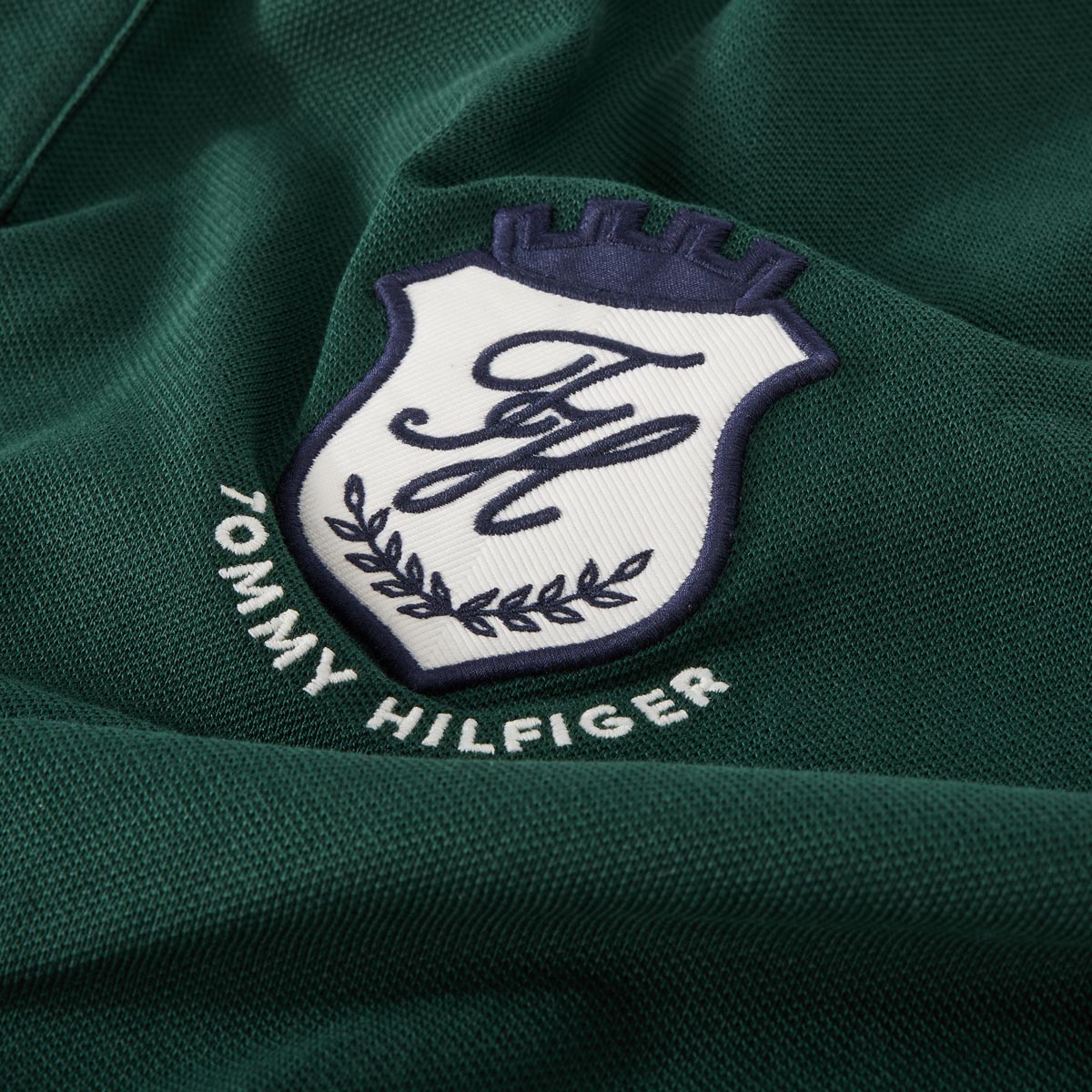 Tommy Hilfiger Poloshirt mit Elasthan dunkelgrün
