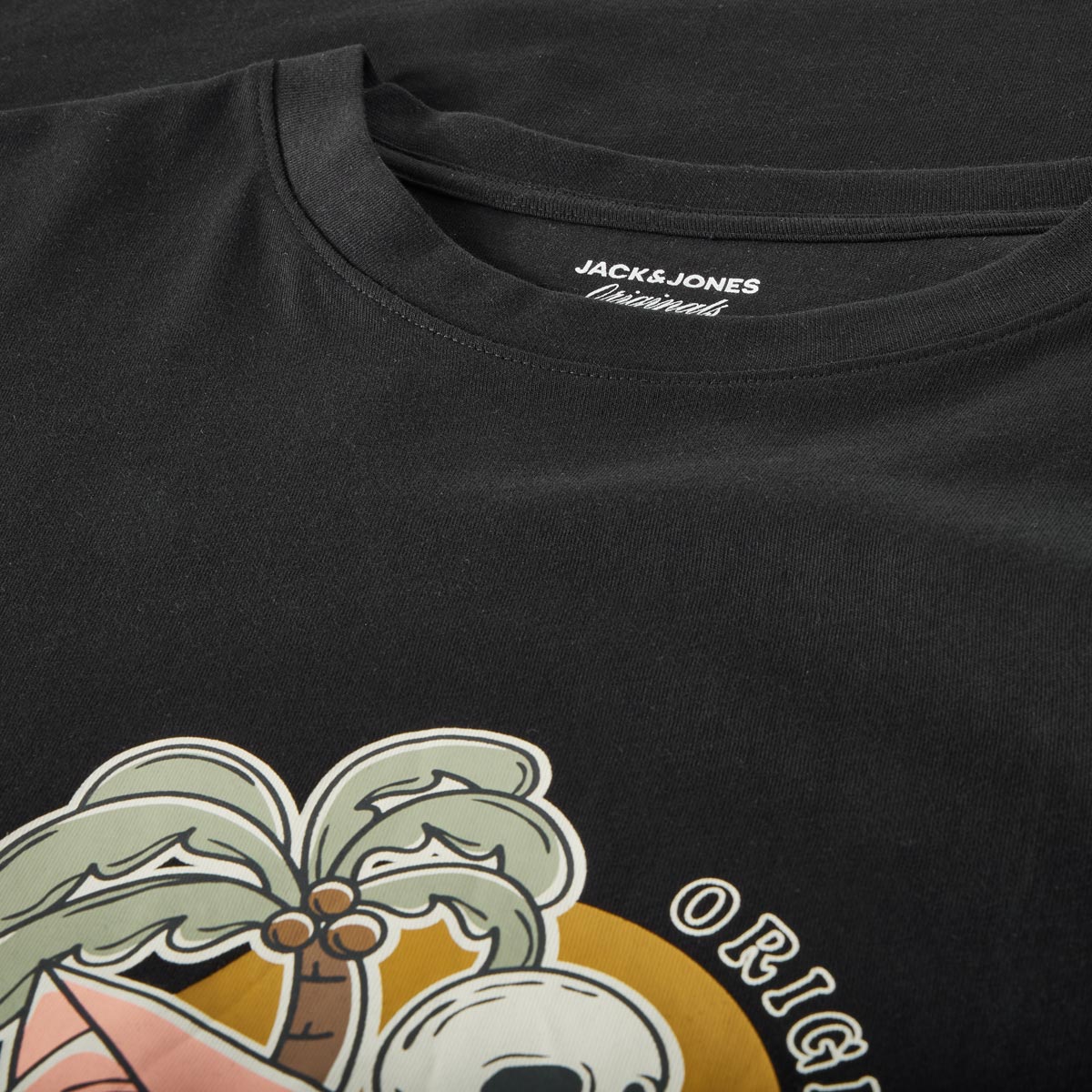 Jack&Jones T-Shirt mit Motiv-Print schwarz