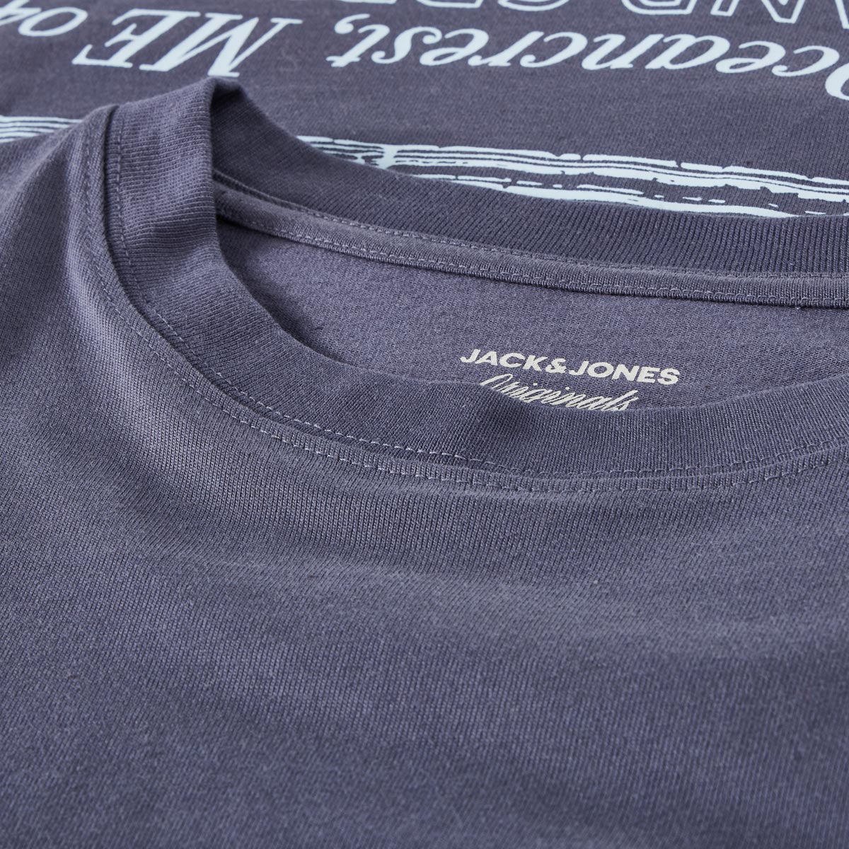 Jack&Jones T-Shirt mit Rückenprint grau
