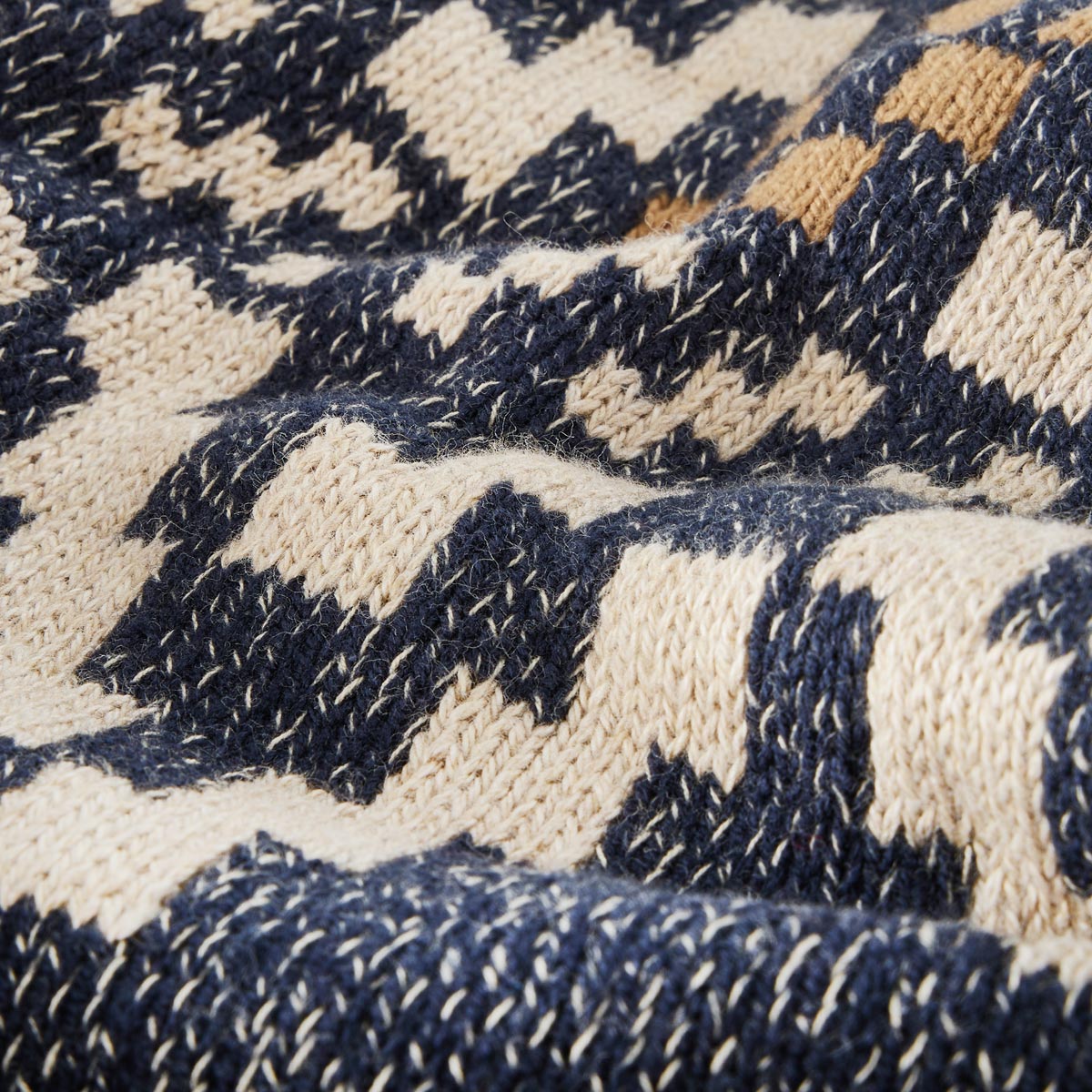 Lerros Troyer mit Norwegermuster blau