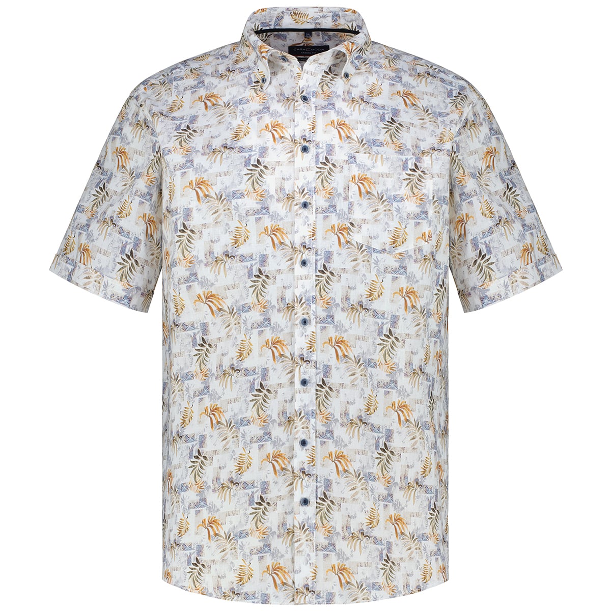 Freizeithemd aus Leinenmischung, Short Style Freizeithemd aus Leinenmischung, Short Style