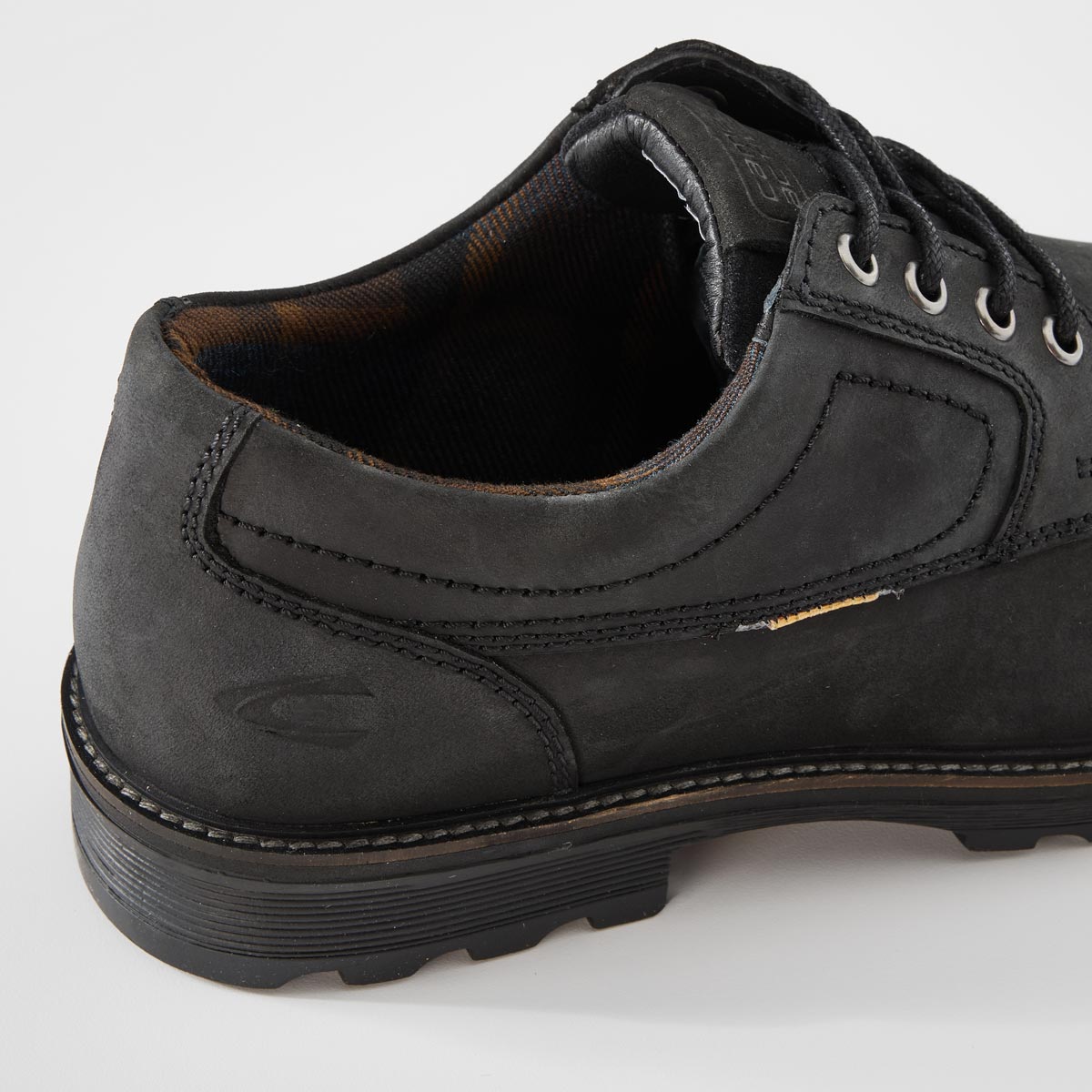 camel active Halbschuh "Oxford" mit Wechselfußbett schwarz