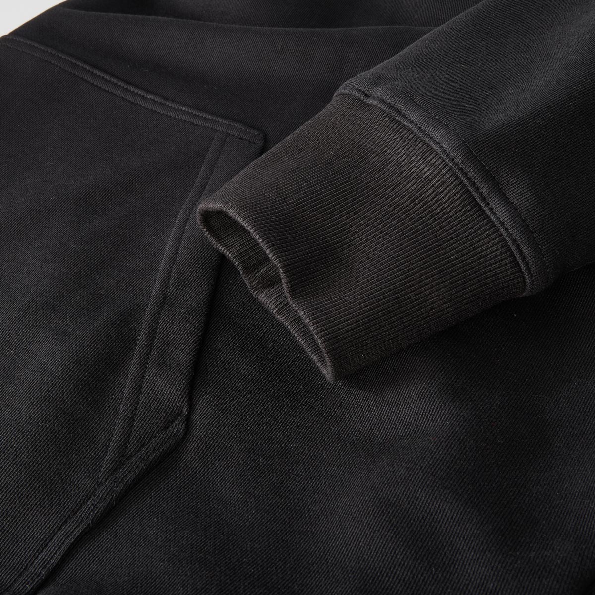 BOSS Hoodie aus Baumwolle schwarz