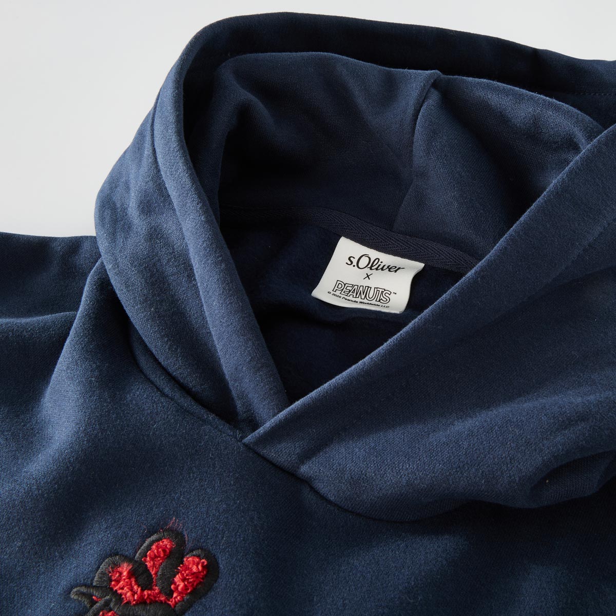 s.Oliver Hoodie mit Snoopy Applikation dunkelblau