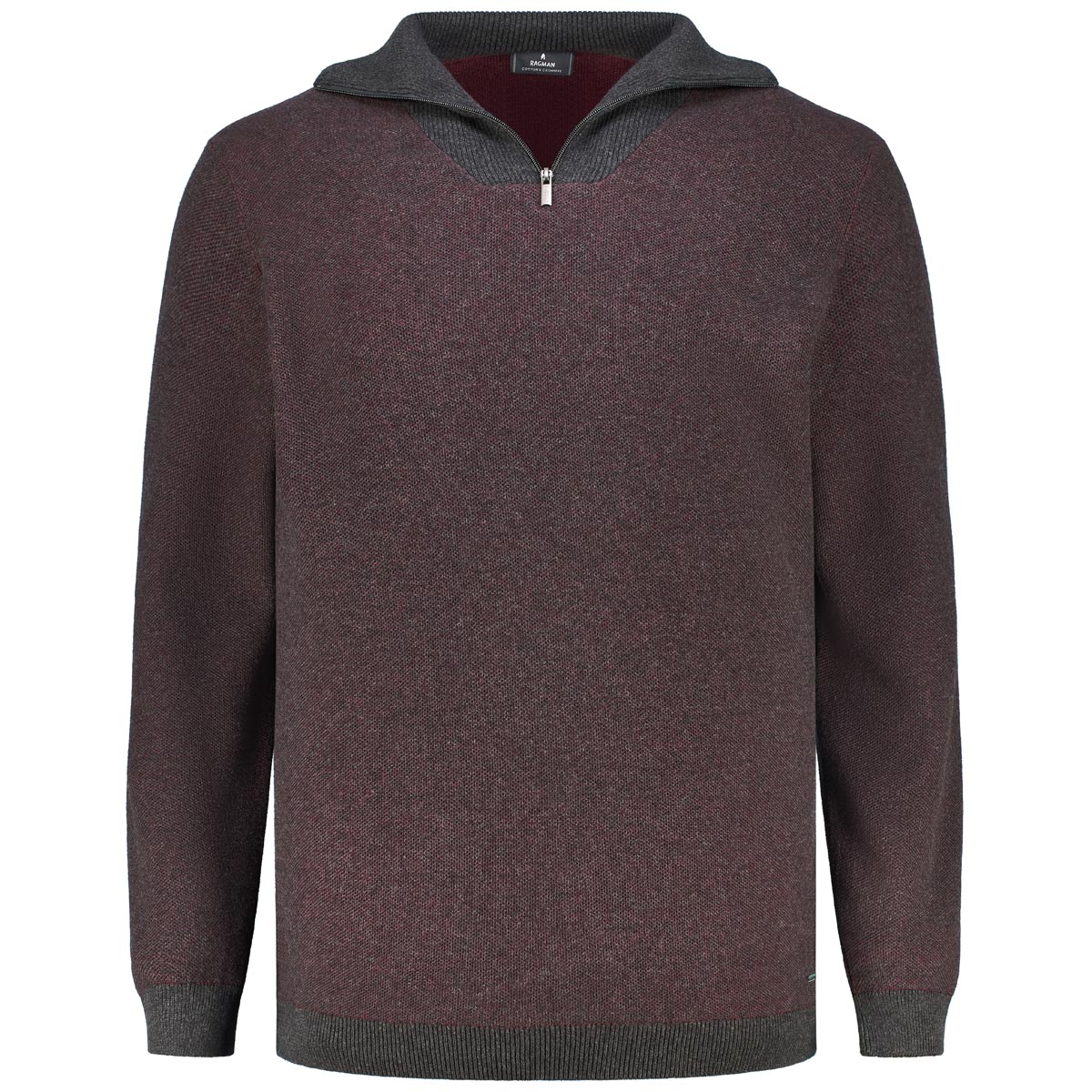 Strickpullover mit Troyerkragen
