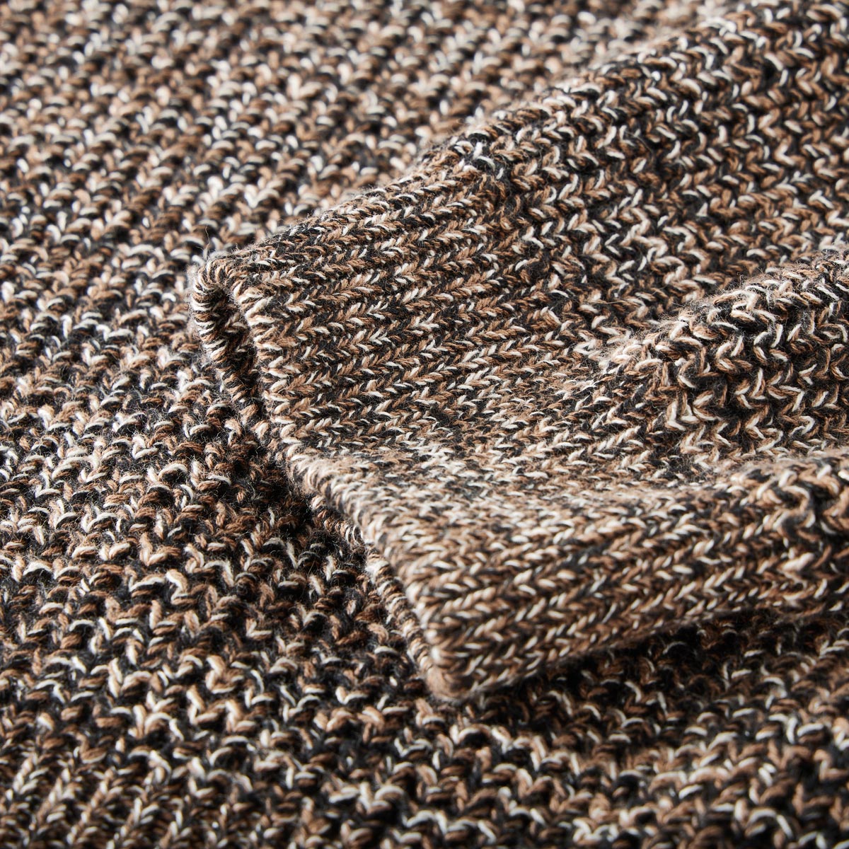 Hajo Grobstrickpullover aus Baumwolle sand