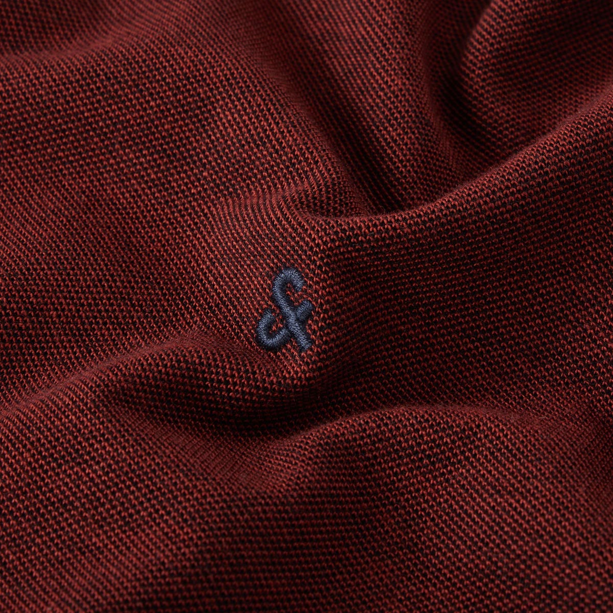 Jack&Jones Poloshirt aus Biobaumwolle dunkelrot
