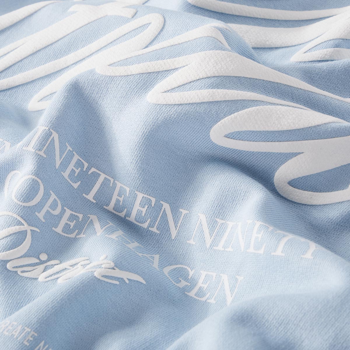 Jack&Jones Hoodie mit Print auf Vorder- und Rückseite hellblau