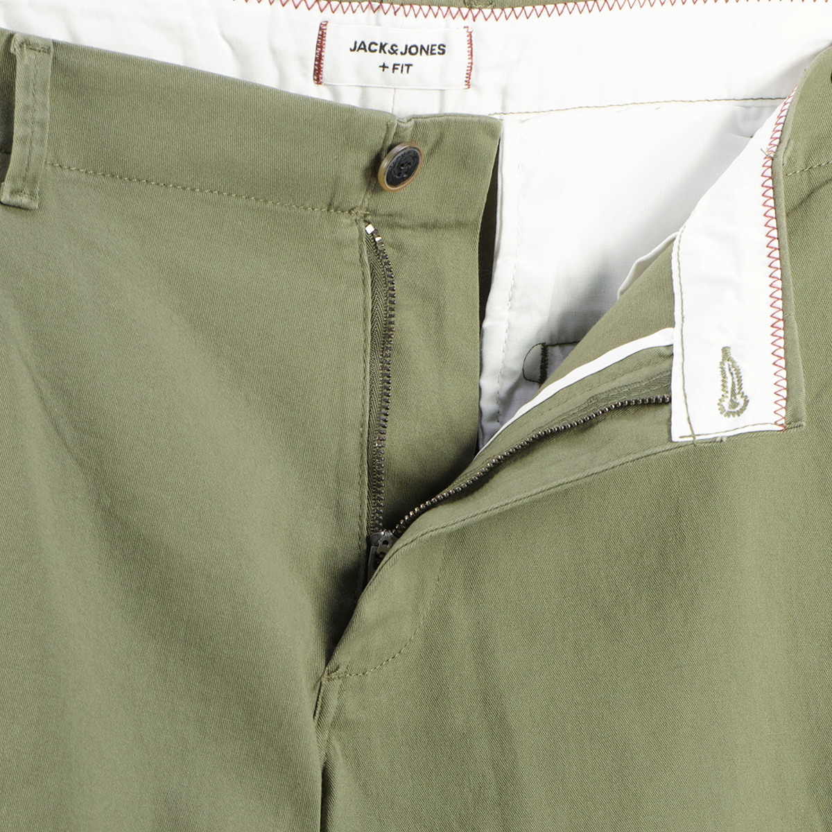 Jack&Jones Chino-Shorts mit Stretch oliv