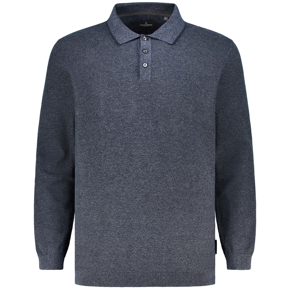 Strick-Poloshirt aus Baumwolle