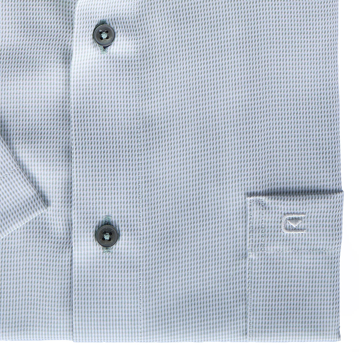 CASA MODA Bügelfreies Businesshemd, kurzarm grün