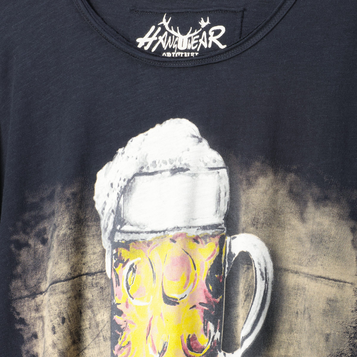 HangOwear T-Shirt mit Print "Dorfschampus" schwarz