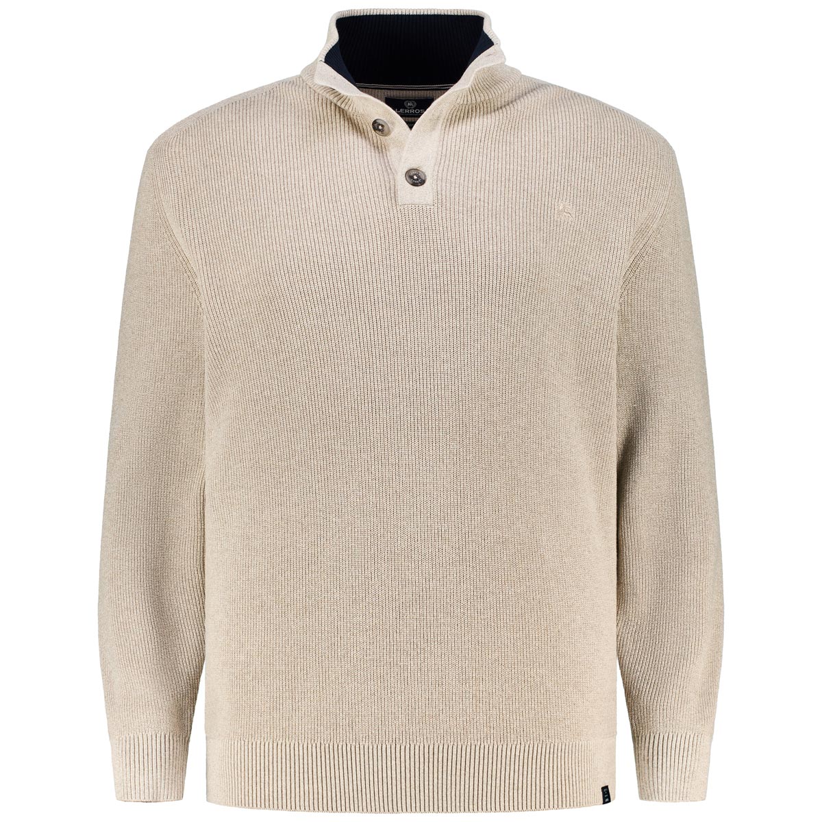 Strickpullover mit Troyerkragen