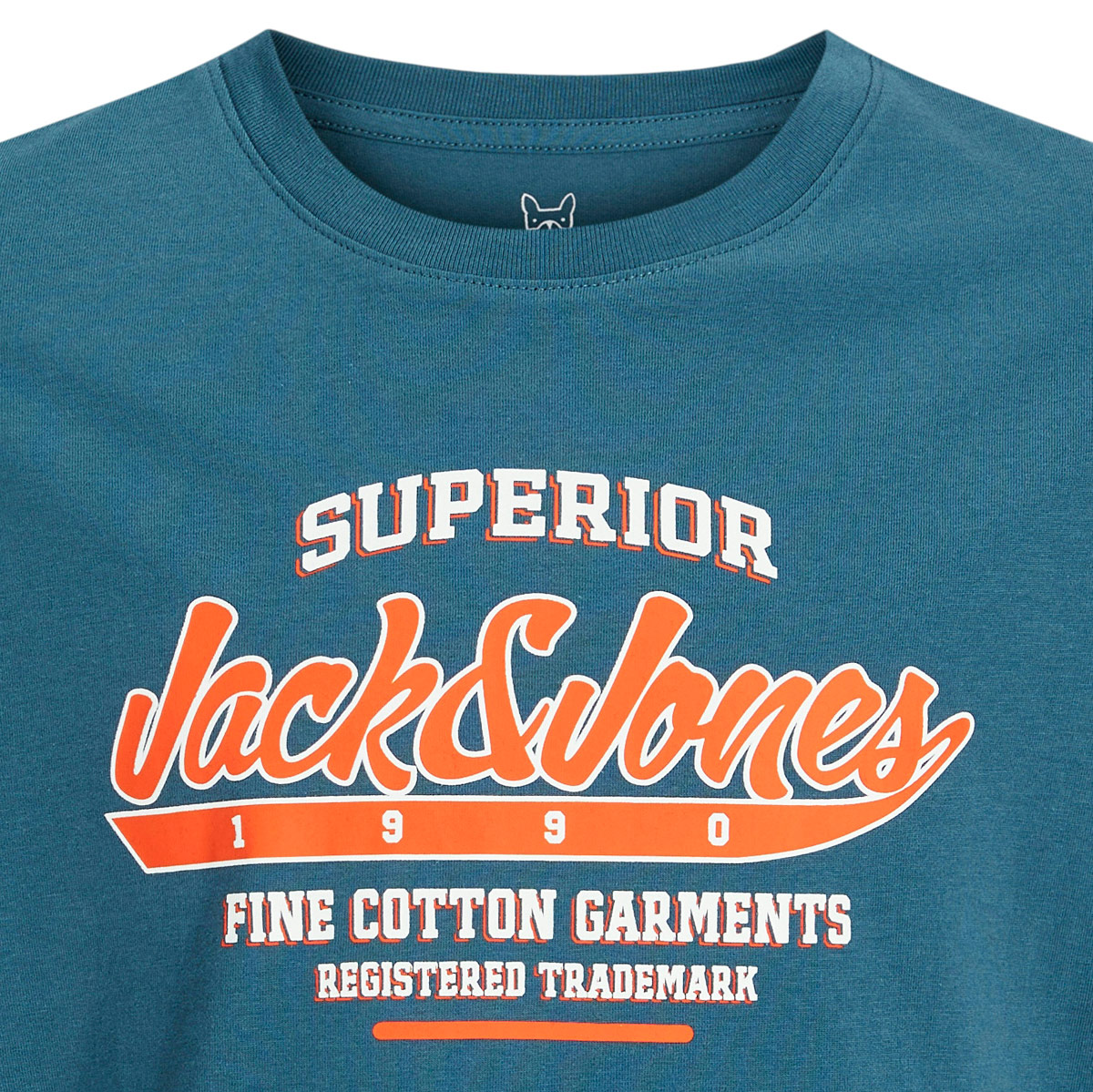 Jack&Jones T-Shirt mit Label-Print blau