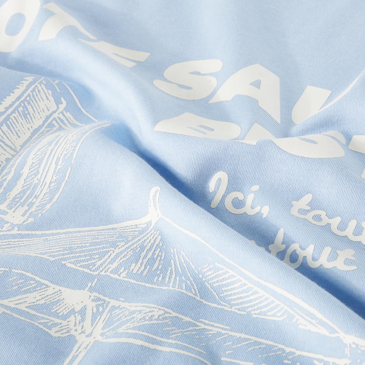 Jack&Jones T-Shirt mit Rückenprint hellblau