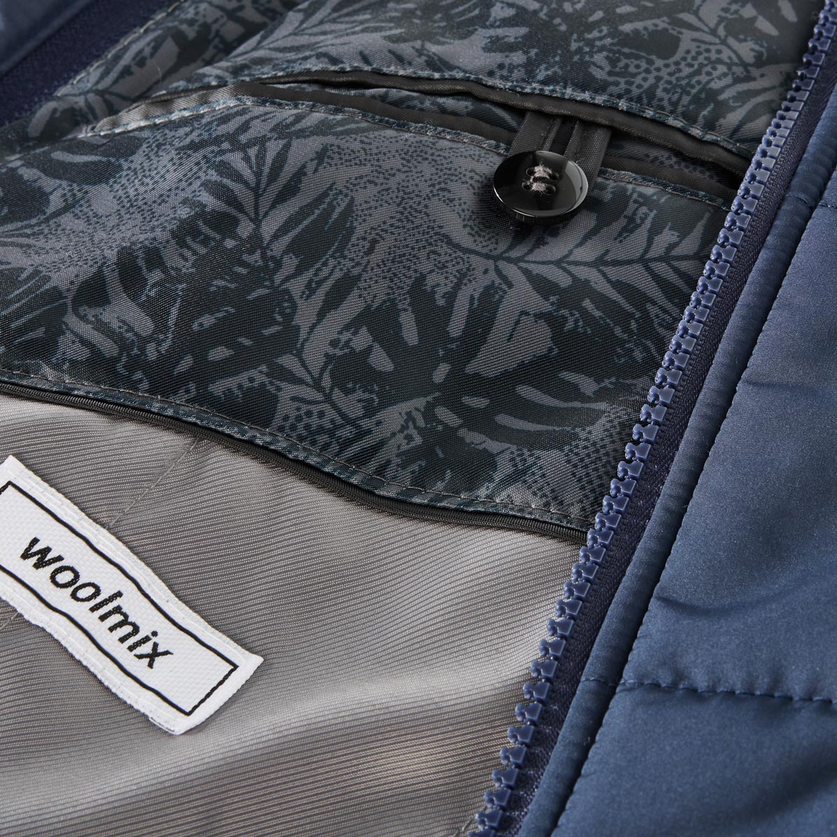 Weis Wollmantel mit heraustrennbarem Westeneinsatz anthrazit