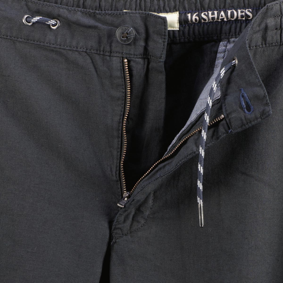 Redpoint Chino-Shorts mit Leinen schwarz