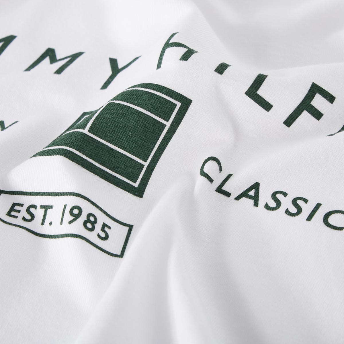 Tommy Hilfiger T-Shirt mit Label-Print weiß